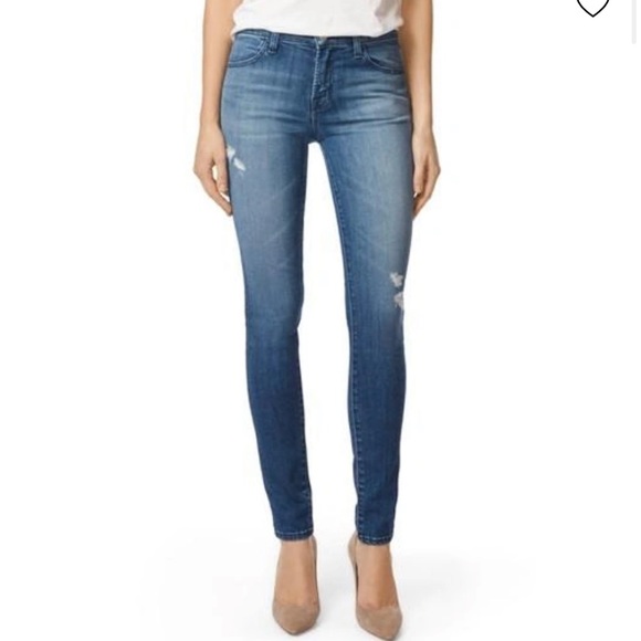 Aritzia J Brand blue skinny jeans - size 24 “MYSTIC” - Picture 1 of 6